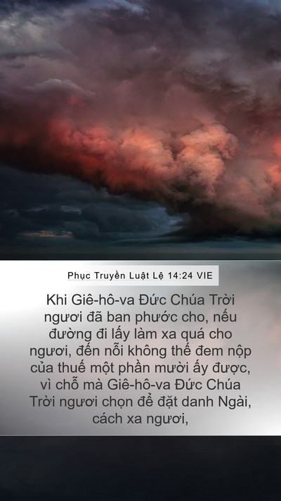 Phục Truyền Luật Lệ 14:24 VIE Bible Verse Image