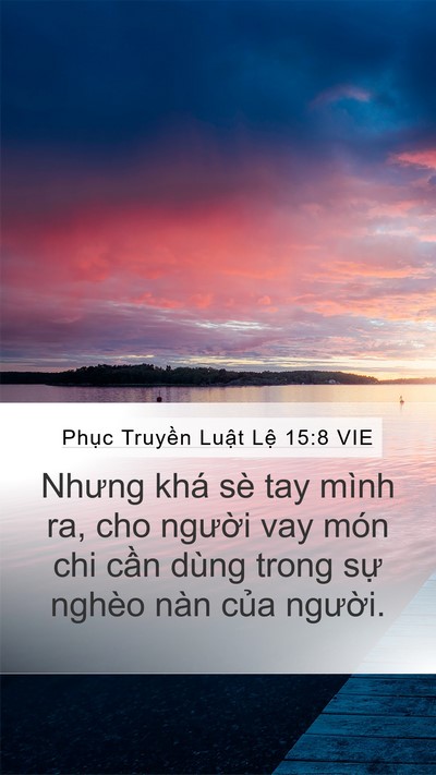 Phục Truyền Luật Lệ 15:8 VIE Bible Verse Image