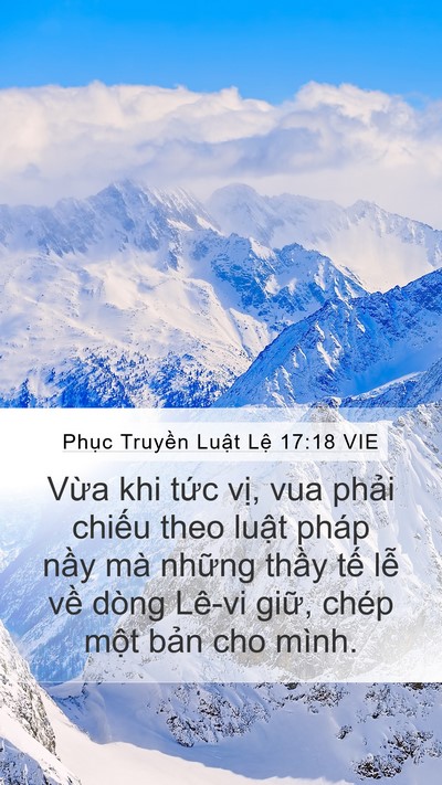 Phục Truyền Luật Lệ 17:18 VIE Bible Verse Image
