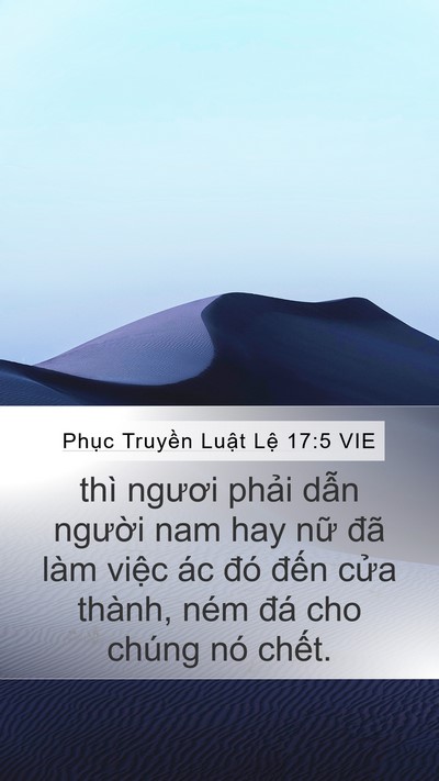 Phục Truyền Luật Lệ 17:5 VIE Bible Verse Image