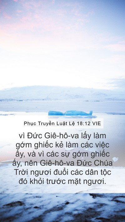 Phục Truyền Luật Lệ 18:12 VIE Bible Verse Image