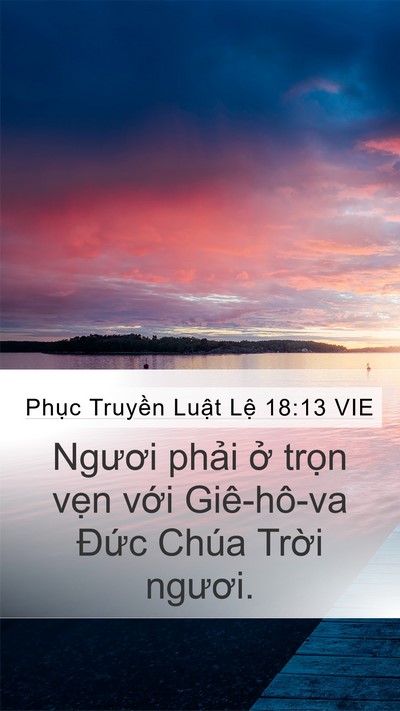 Phục Truyền Luật Lệ 18:13 VIE Bible Verse Image