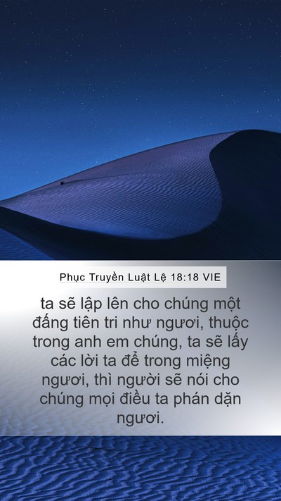 Phục Truyền Luật Lệ 18:18 VIE Bible Verse Image