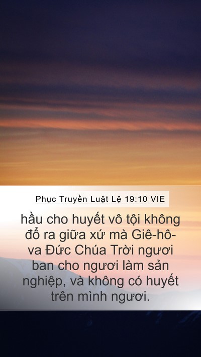 Phục Truyền Luật Lệ 19:10 VIE Bible Verse Image