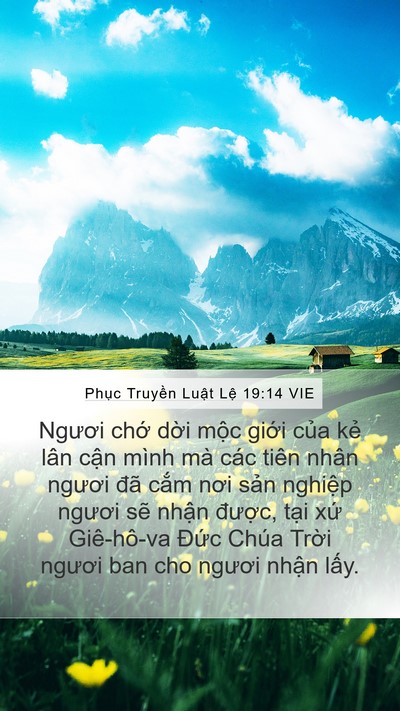 Phục Truyền Luật Lệ 19:14 VIE Bible Verse Image