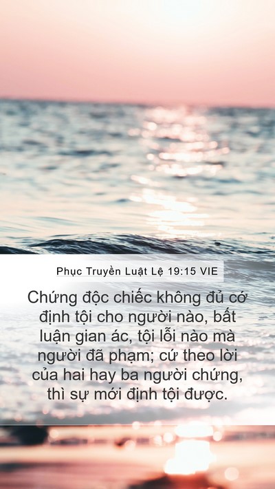 Phục Truyền Luật Lệ 19:15 VIE Bible Verse Image