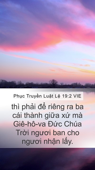 Phục Truyền Luật Lệ 19:2 VIE Bible Verse Image