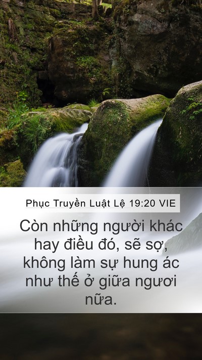 Phục Truyền Luật Lệ 19:20 VIE Bible Verse Image