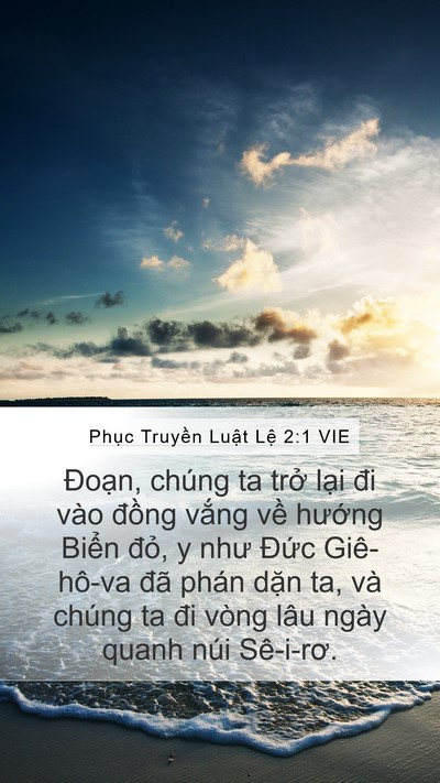 Phục Truyền Luật Lệ 2:1 VIE Bible Verse Image