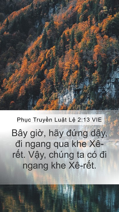 Phục Truyền Luật Lệ 2:13 VIE Bible Verse Image
