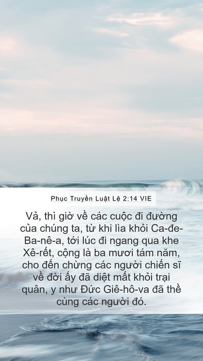 Phục Truyền Luật Lệ 2:14 VIE Bible Verse Image
