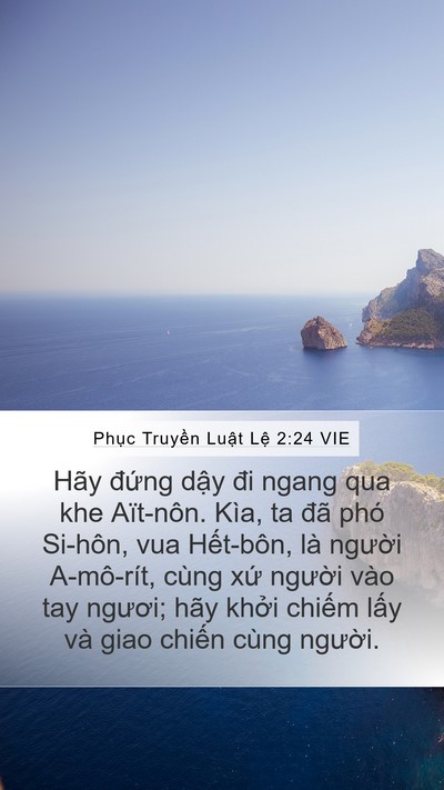 Phục Truyền Luật Lệ 2:24 VIE Bible Verse Image