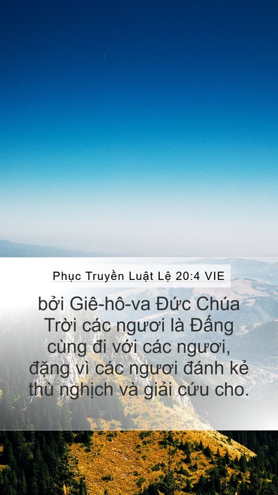 Phục Truyền Luật Lệ 20:4 VIE Bible Verse Image