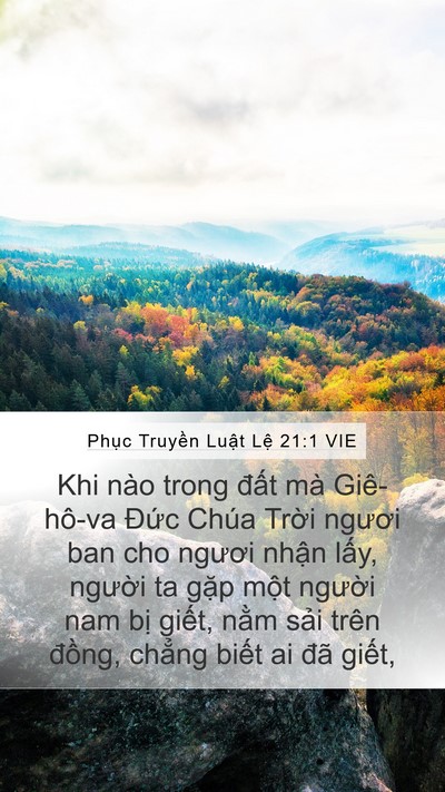 Phục Truyền Luật Lệ 21:1 VIE Bible Verse Image