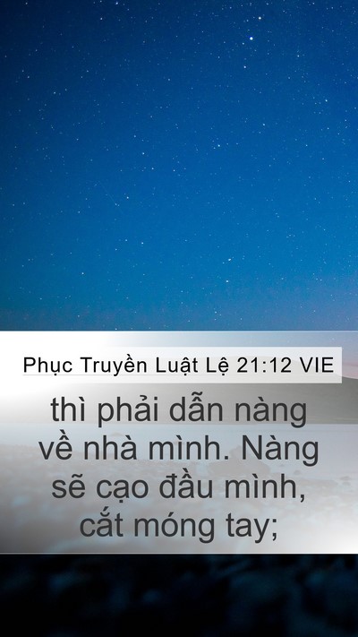 Phục Truyền Luật Lệ 21:12 VIE Bible Verse Image