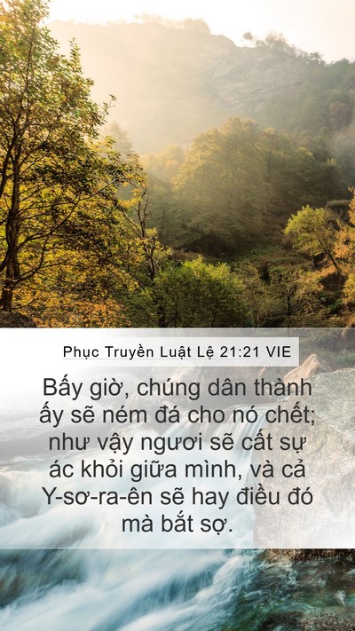 Phục Truyền Luật Lệ 21:21 VIE Bible Verse Image