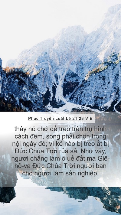 Phục Truyền Luật Lệ 21:23 VIE Bible Verse Image