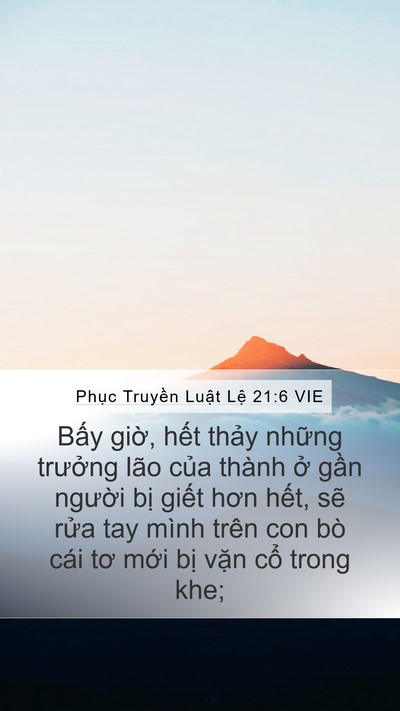 Phục Truyền Luật Lệ 21:6 VIE Bible Verse Image
