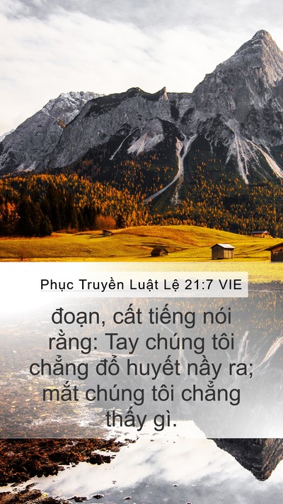 Phục Truyền Luật Lệ 21:7 VIE Bible Verse Image