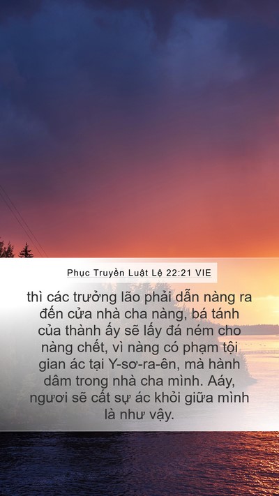 Phục Truyền Luật Lệ 22:21 VIE Bible Verse Image