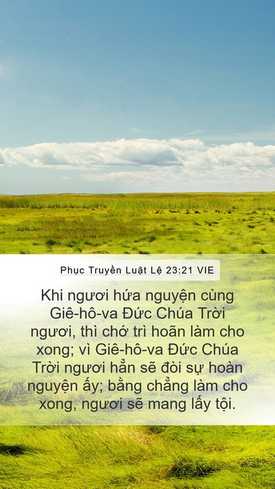 Phục Truyền Luật Lệ 23:21 VIE Bible Verse Image
