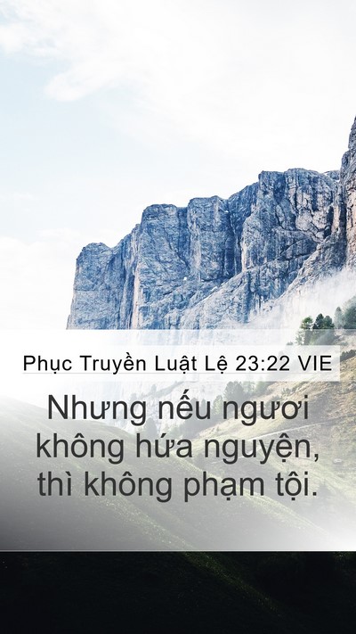 Phục Truyền Luật Lệ 23:22 VIE Bible Verse Image
