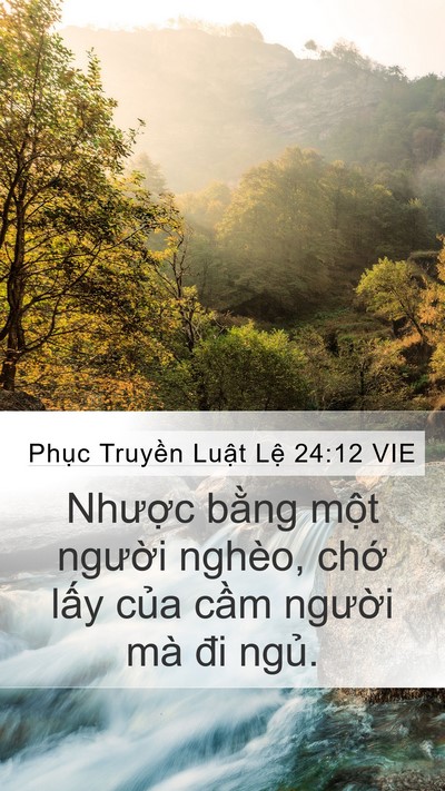 Phục Truyền Luật Lệ 24:12 VIE Bible Verse Image