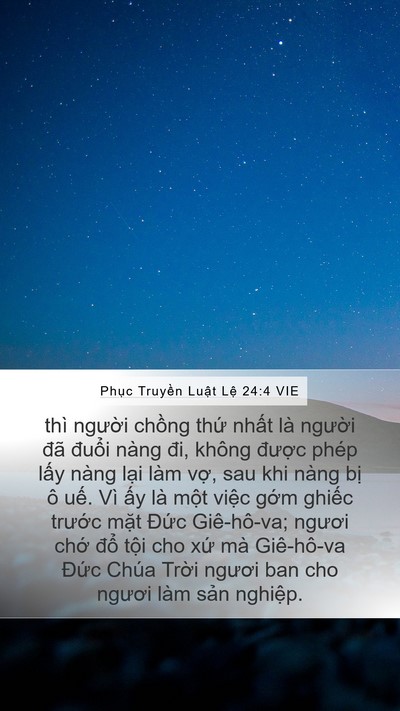 Phục Truyền Luật Lệ 24:4 VIE Bible Verse Image