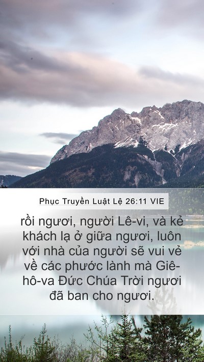 Phục Truyền Luật Lệ 26:11 VIE Bible Verse Image