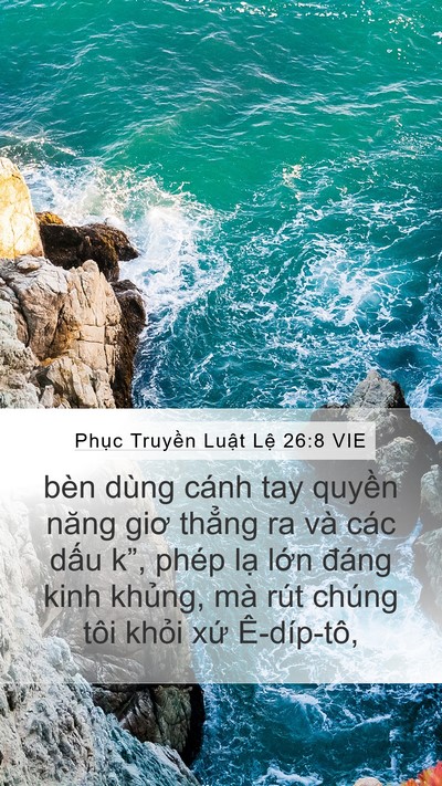 Phục Truyền Luật Lệ 26:8 VIE Bible Verse Image