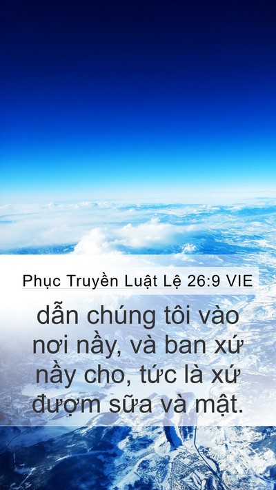 Phục Truyền Luật Lệ 26:9 VIE Bible Verse Image