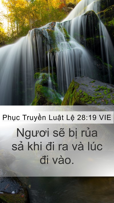 Phục Truyền Luật Lệ 28:19 VIE Bible Verse Image