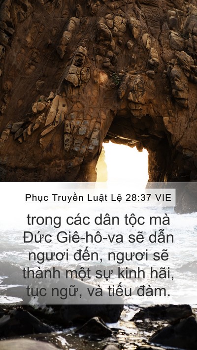 Phục Truyền Luật Lệ 28:37 VIE Bible Verse Image