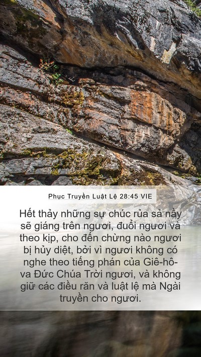 Phục Truyền Luật Lệ 28:45 VIE Bible Verse Image