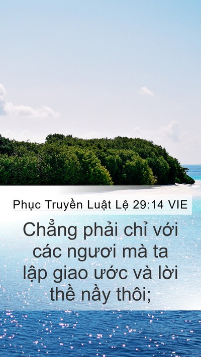 Phục Truyền Luật Lệ 29:14 VIE Bible Verse Image