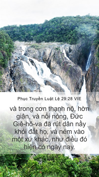 Phục Truyền Luật Lệ 29:28 VIE Bible Verse Image