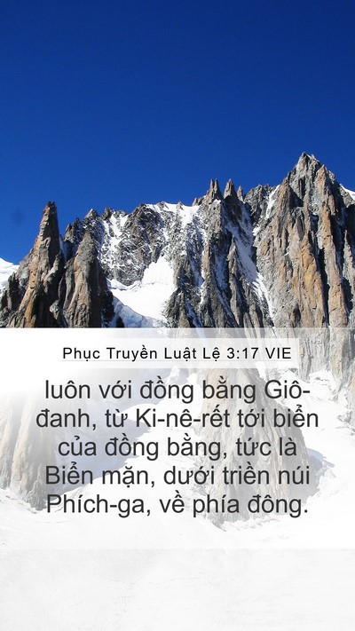 Phục Truyền Luật Lệ 3:17 VIE Bible Verse Image