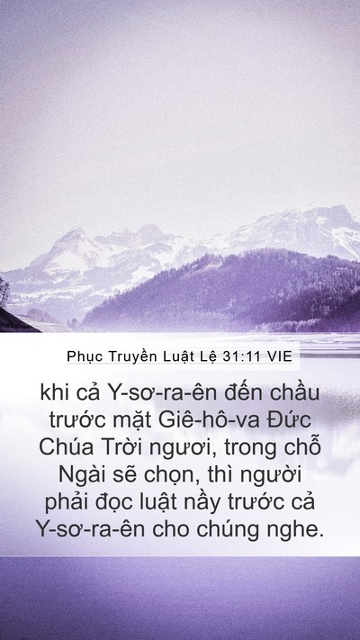 Phục Truyền Luật Lệ 31:11 VIE Bible Verse Image