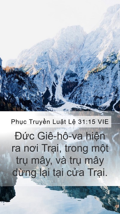 Phục Truyền Luật Lệ 31:15 VIE Bible Verse Image