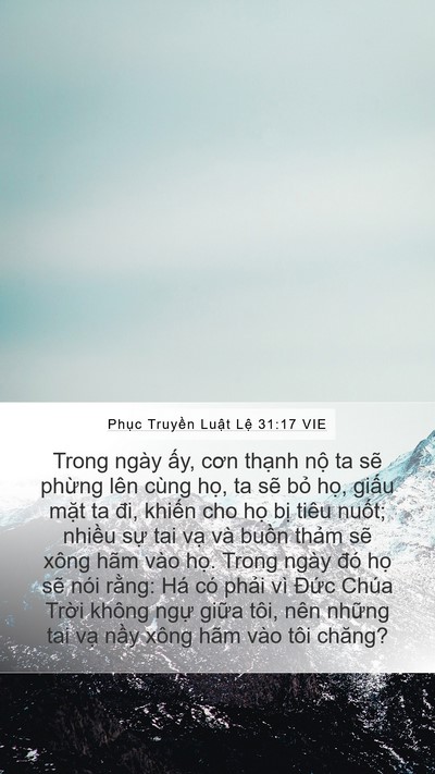 Phục Truyền Luật Lệ 31:17 VIE Bible Verse Image