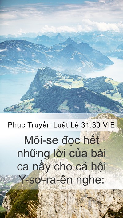 Phục Truyền Luật Lệ 31:30 VIE Bible Verse Image