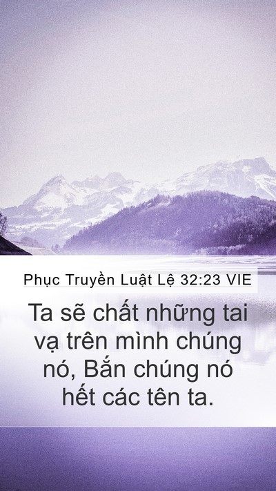 Phục Truyền Luật Lệ 32:23 VIE Bible Verse Image