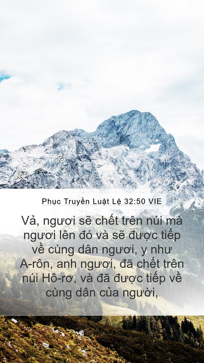 Phục Truyền Luật Lệ 32:50 VIE Bible Verse Image