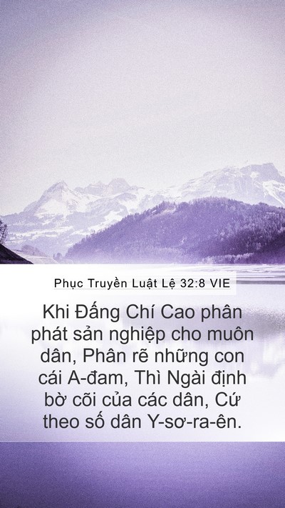 Phục Truyền Luật Lệ 32:8 VIE Bible Verse Image