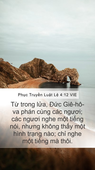 Phục Truyền Luật Lệ 4:12 VIE Bible Verse Image