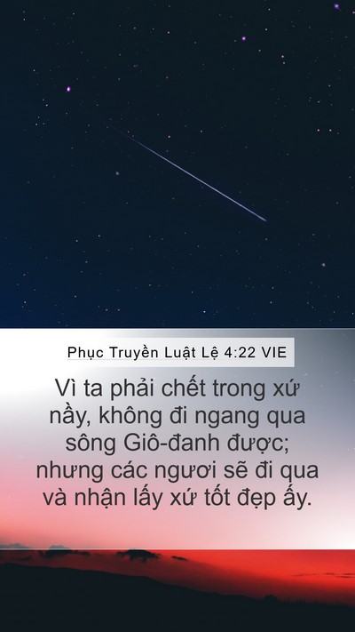 Phục Truyền Luật Lệ 4:22 VIE Bible Verse Image