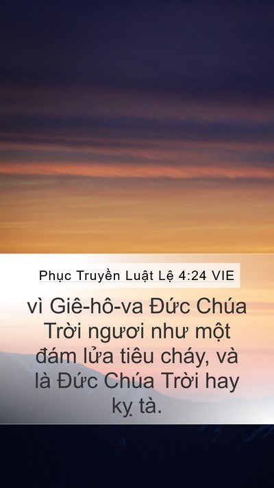 Phục Truyền Luật Lệ 4:24 VIE Bible Verse Image