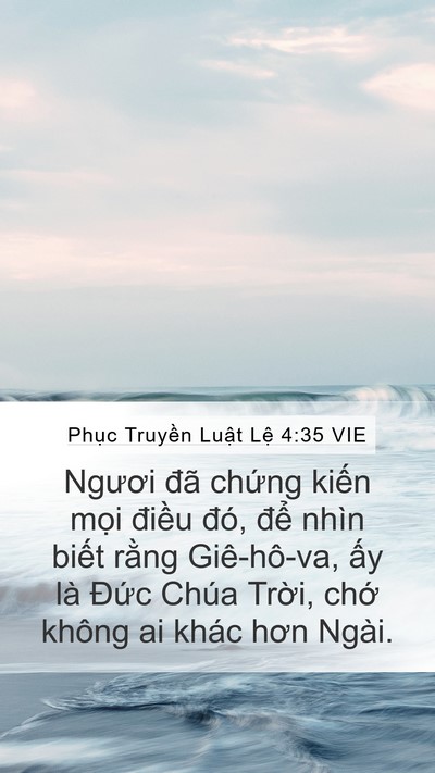 Phục Truyền Luật Lệ 4:35 VIE Bible Verse Image