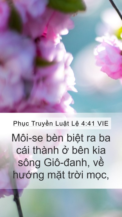 Phục Truyền Luật Lệ 4:41 VIE Bible Verse Image