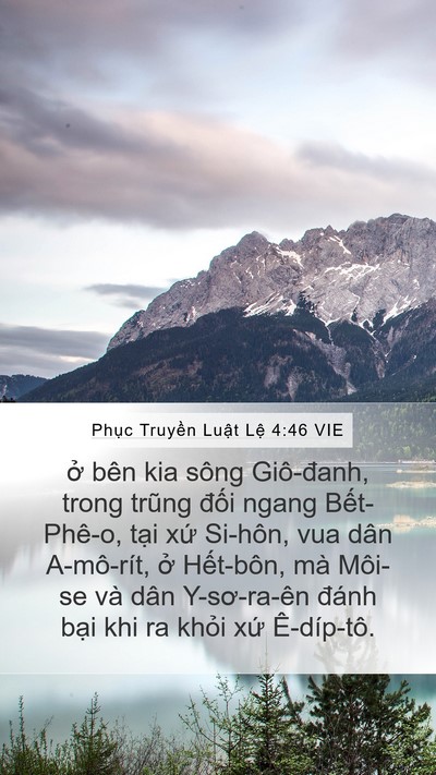 Phục Truyền Luật Lệ 4:46 VIE Bible Verse Image